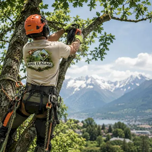 chantier élagage à Thonon-les-Bains
