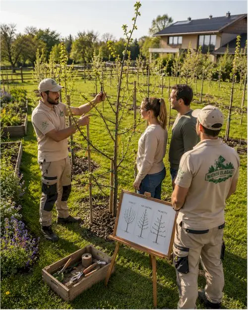 taille formation jeune arbre fruitier Chablais Genevois
